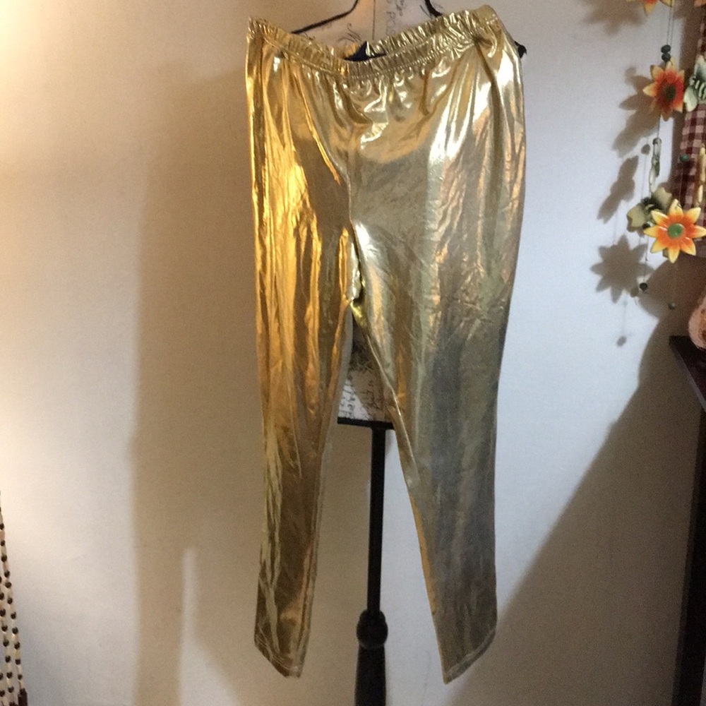 Gold color leggings